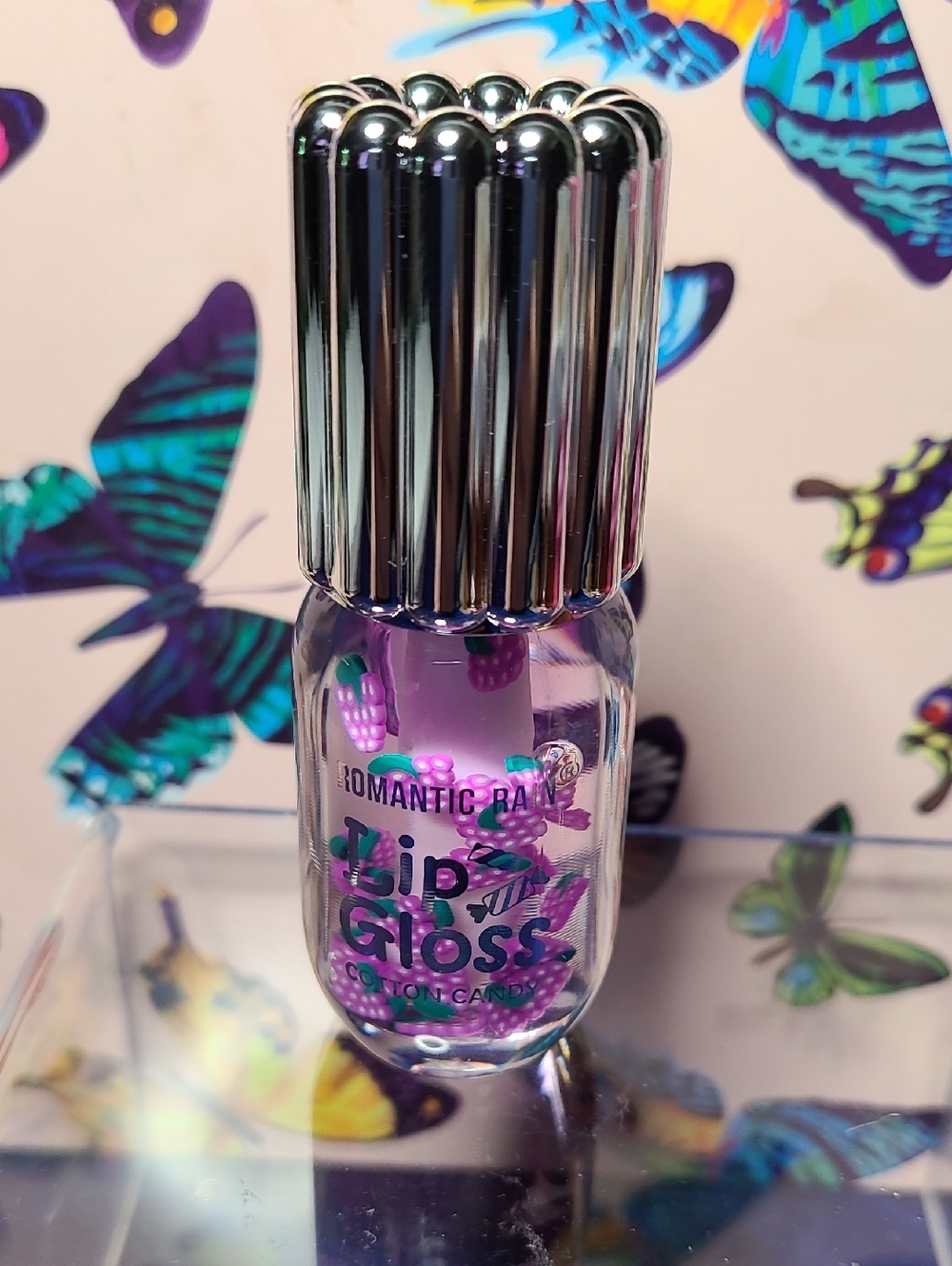 Romantic Bear Grape Lip Gloss - Shimmery Light Purple